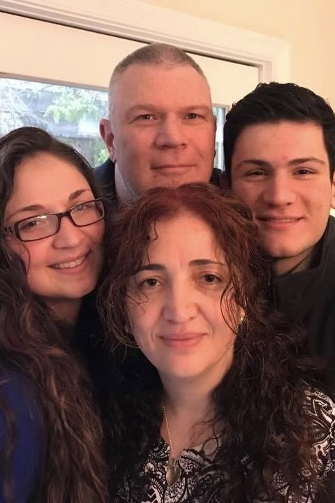 The Warner Family - Derya, her husband Brant, and their son and daughter.