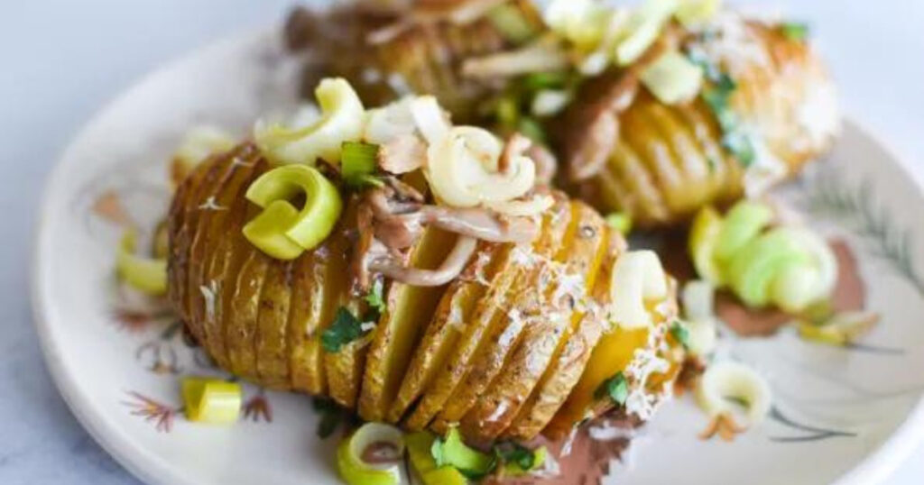 Prepared Crispy Hasselback Potatoes